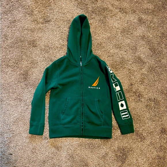 Nautica Other - Nautica Green Hoodie with Yellow and White Accents